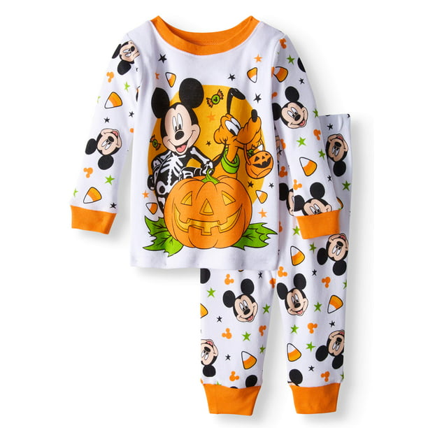 Baby Boys Sizes 12M-24M Mickey Mouse Football Long Sleeve Infant Pajama 
